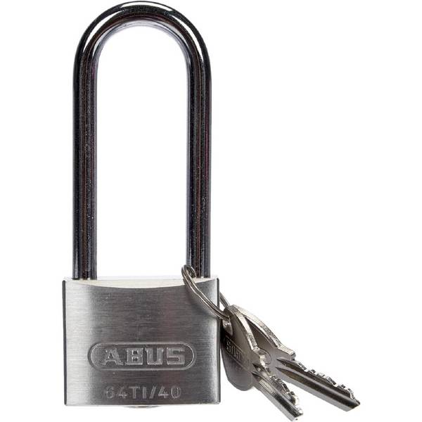 4x ABUS Vorhängeschloss Titalium 64TI/40HB63 gl.-6411 - mit hohem Bügel - ABUS-Sicherheitslevel 5