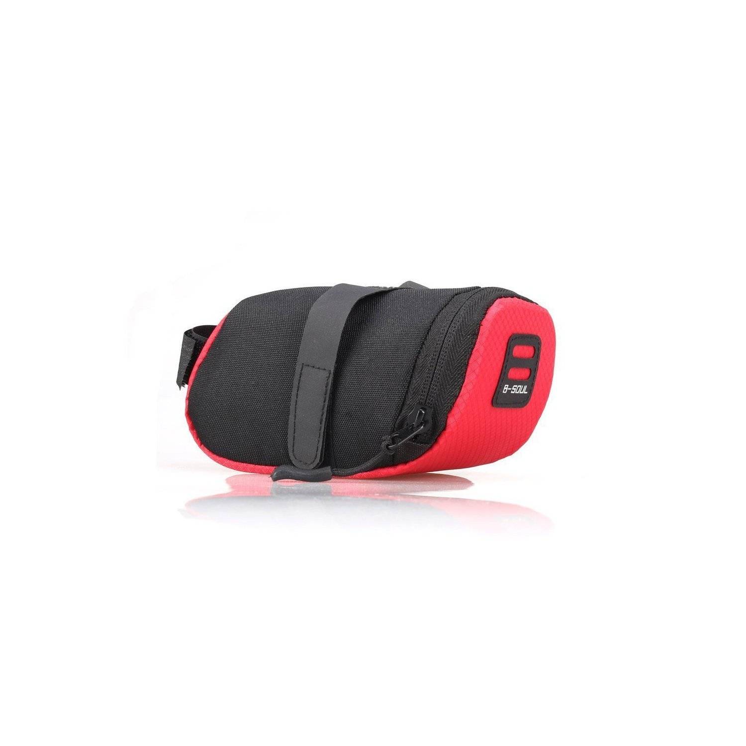 B-Soul borsa per bicicletta borsa portapacchi portapacchi borsa per bici sotto la sella 0,6 l rossa-1
