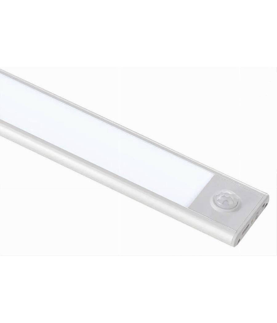 Lampada Led Calamitata Parete Armadio Ricaricabile Sensore Movimento 3 W Sen-600 - -Bianco Naturale --1