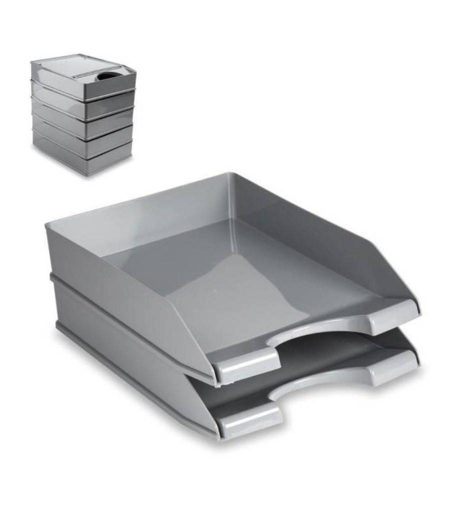 Vaschetta Portadocumenti Per Ufficio Colore Grigio Ripiano Organizer Ufficio --0