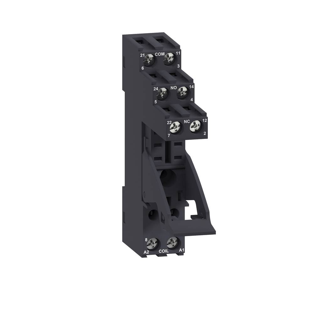 socket with clamp, Harmony Electromechanical Relays, for RXG2 relays, 5A, screw connec to rs, separate contact-1