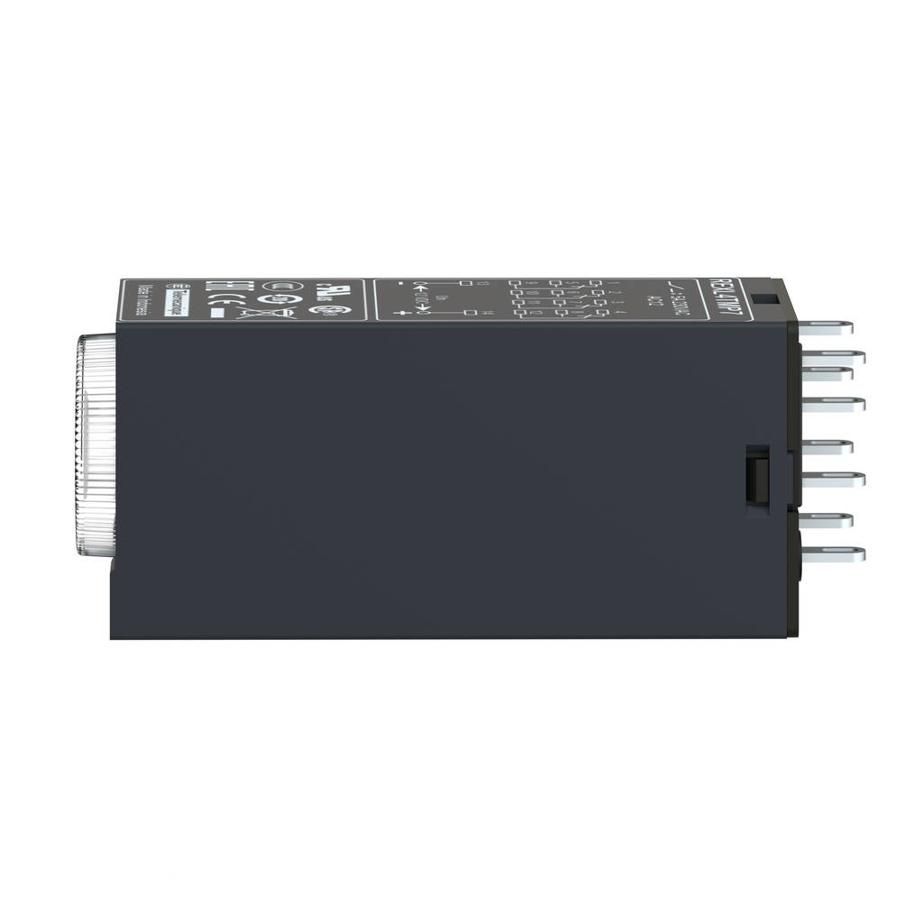 miniature plug in relay, Harmony Electromechanical Relays, 10A, 3CO, with LED, lockable test but to n, 24V DC-2