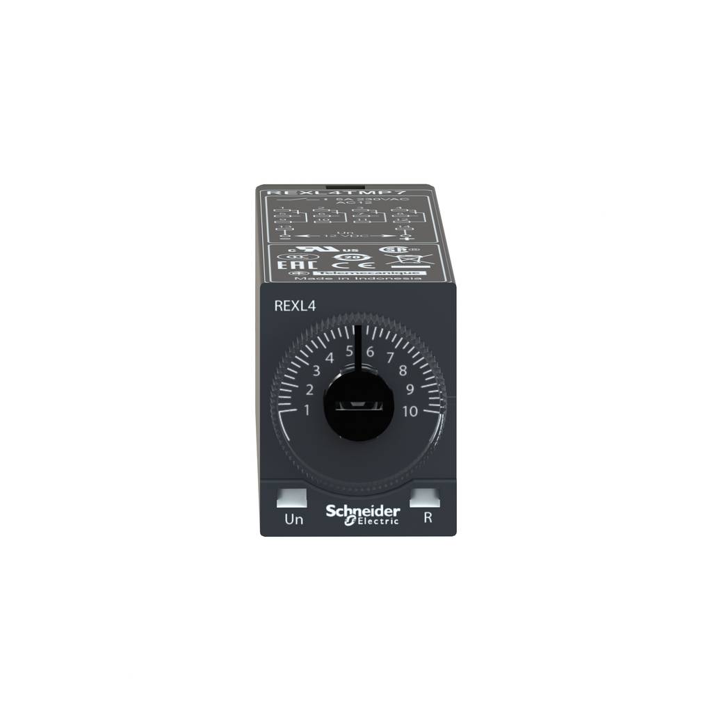 miniature plug in relay, Harmony Electromechanical Relays, 10A, 3CO, with LED, lockable test but to n, 24V DC-4