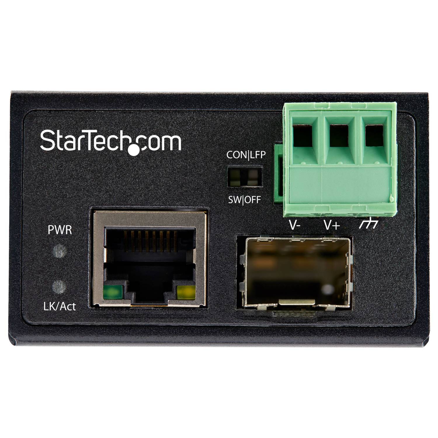 StarTech.com Media Converter fibra ottica a Ethernet - Convertitore industriale da fibra a rame 100 Mbps - SFP a-2