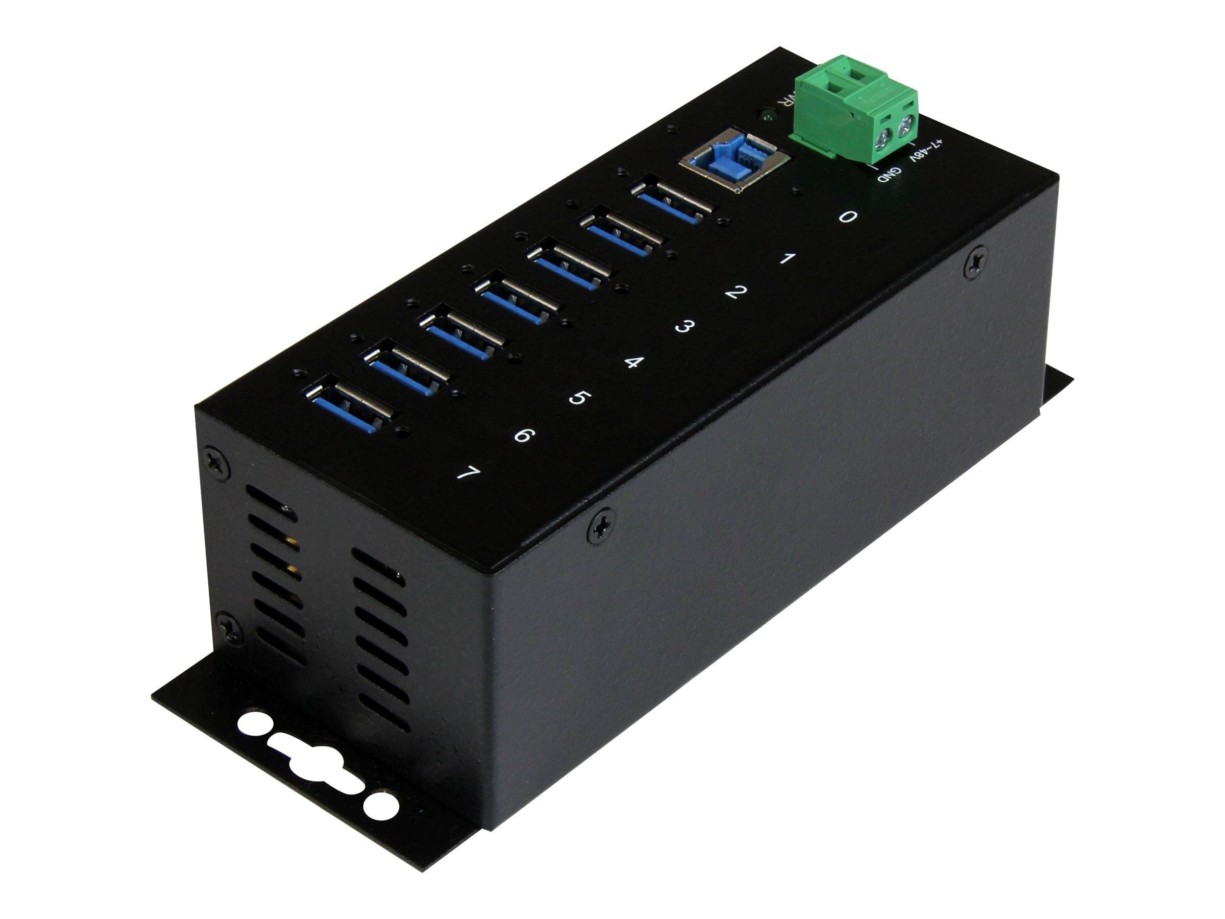 StarTech.com HUB Industriale USB 3.0 a 7 porte - Perno e concentratore USB 3.0 con Protezione ESD-3