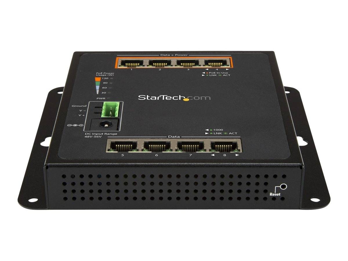 h gestito GbE Layer/L2 in metallo temprato - Commutatore di rete Gigabit ad alta potenza IP-30/ -40C a +75C (IES81GPOEW)-3