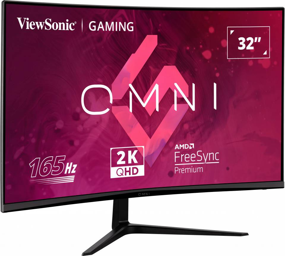 ViewSonic OMNI Gaming VX3218C-2K 32 2560 x 1440 (2K) VGA (HD-15) HDMI DisplayPort 165Hz-1