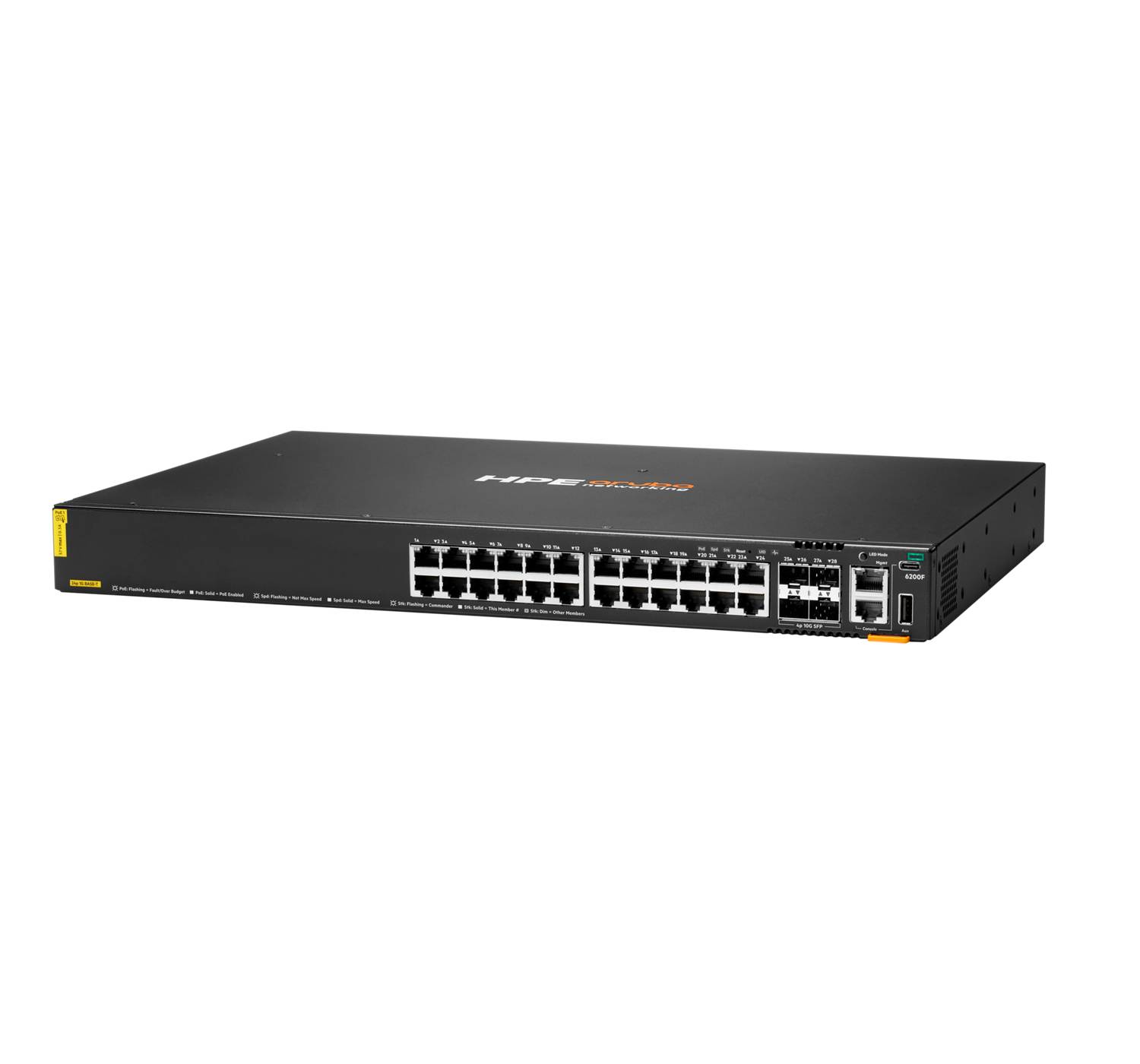 HPE ARUBA 6200F 24G CLASS4 POE 4SFP+ 370W SWITCH-2