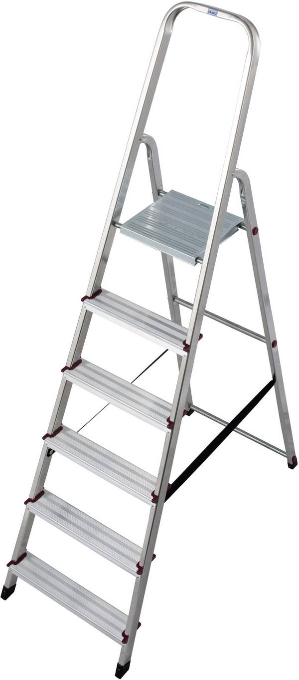 Krause    000736  Alluminio  Scala domestica a gradini    Altezza operativa max: 3.20 m  Argento    5 kg
