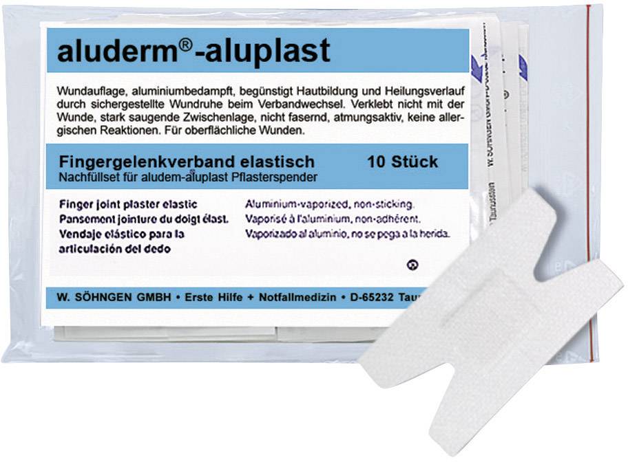 Fasce elastiche per articolazioni delle dita, confezione da 10 pezzi, set di ricarica per distributore di cerotti aluderm-aluplast. W. Söhngen GmbH, Primo Soccorso.