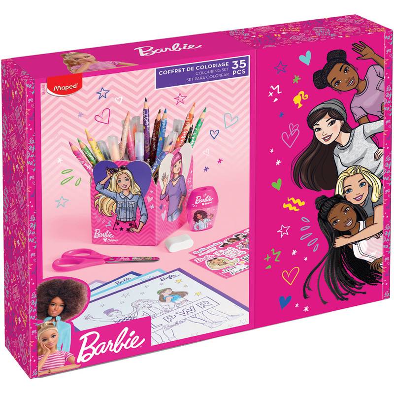 Cofanetto di pittura Barbie Maped, set da 35 pezzi-0