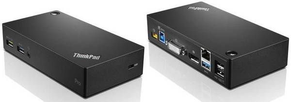 Lenovo ThinkPad USB 3.0 Pro Dock - Kabel - USB 3.0 - 3,5 mm - 10 - 100 - 1000 Mbit/Sek - Lenovo - 45W (40A70045DE)