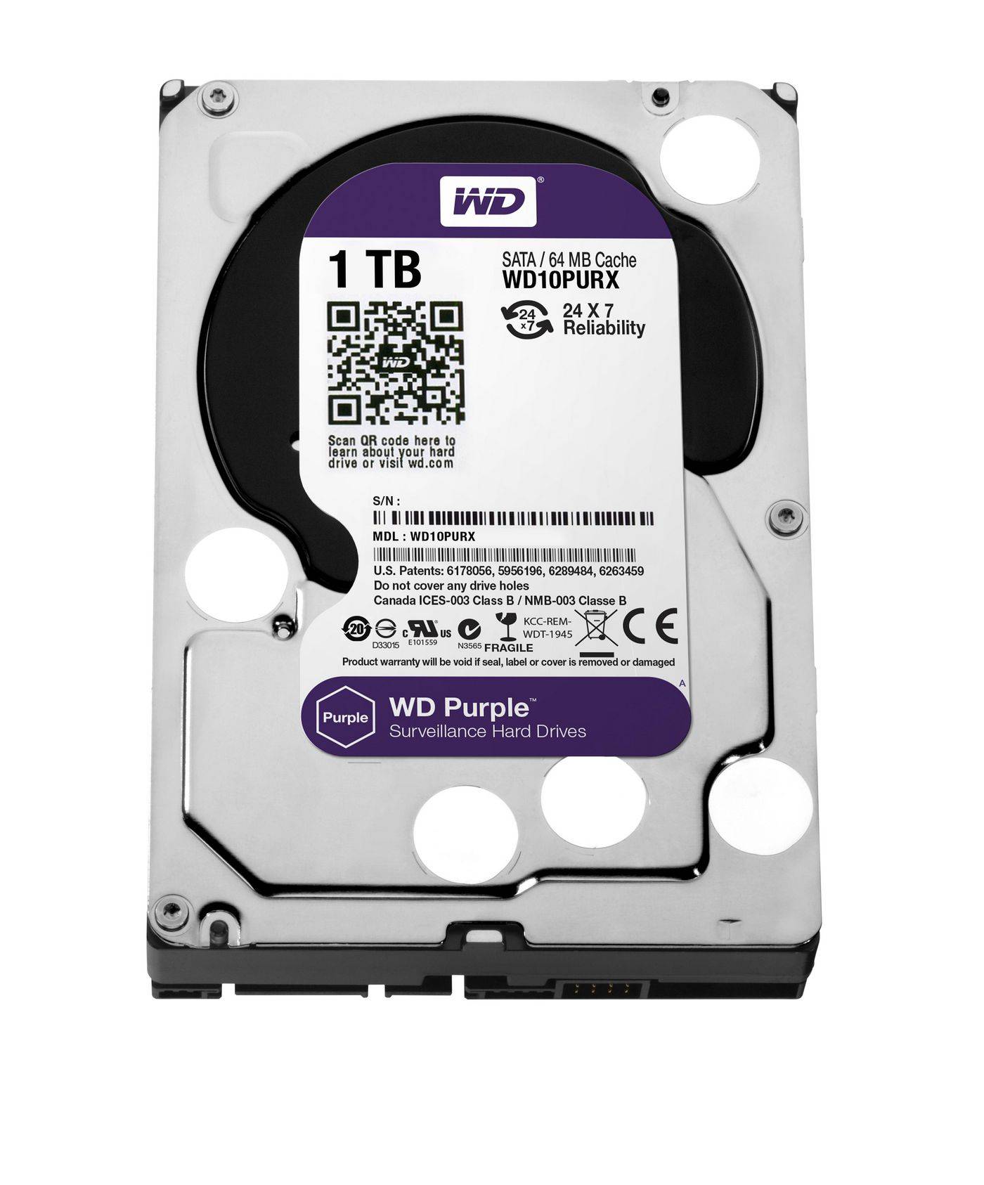 WD Purple 1TB 24x7 64MB-2