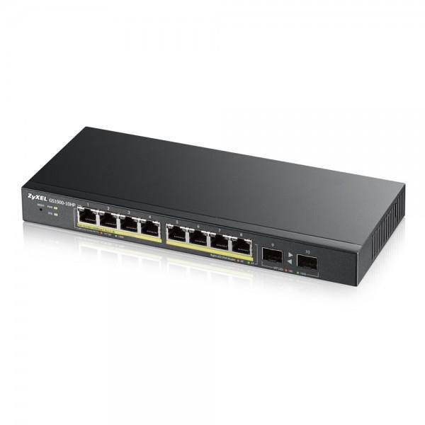 Zyxel gs1900-8hp-eu0103f switch gestito l2 8 x 10/100/1000 (poe+) poe+ (70 w) desktop-0