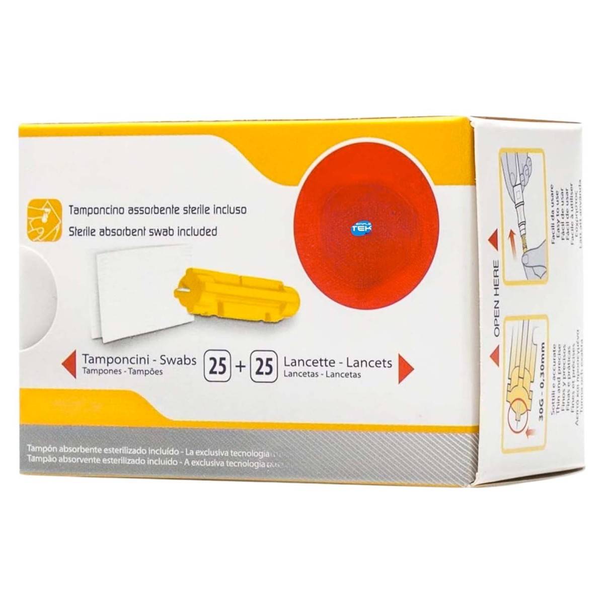 Pic Lancette Pungidito Sterili Pronto Digitest Tamponcino Glicemia 25 Pz Test-3