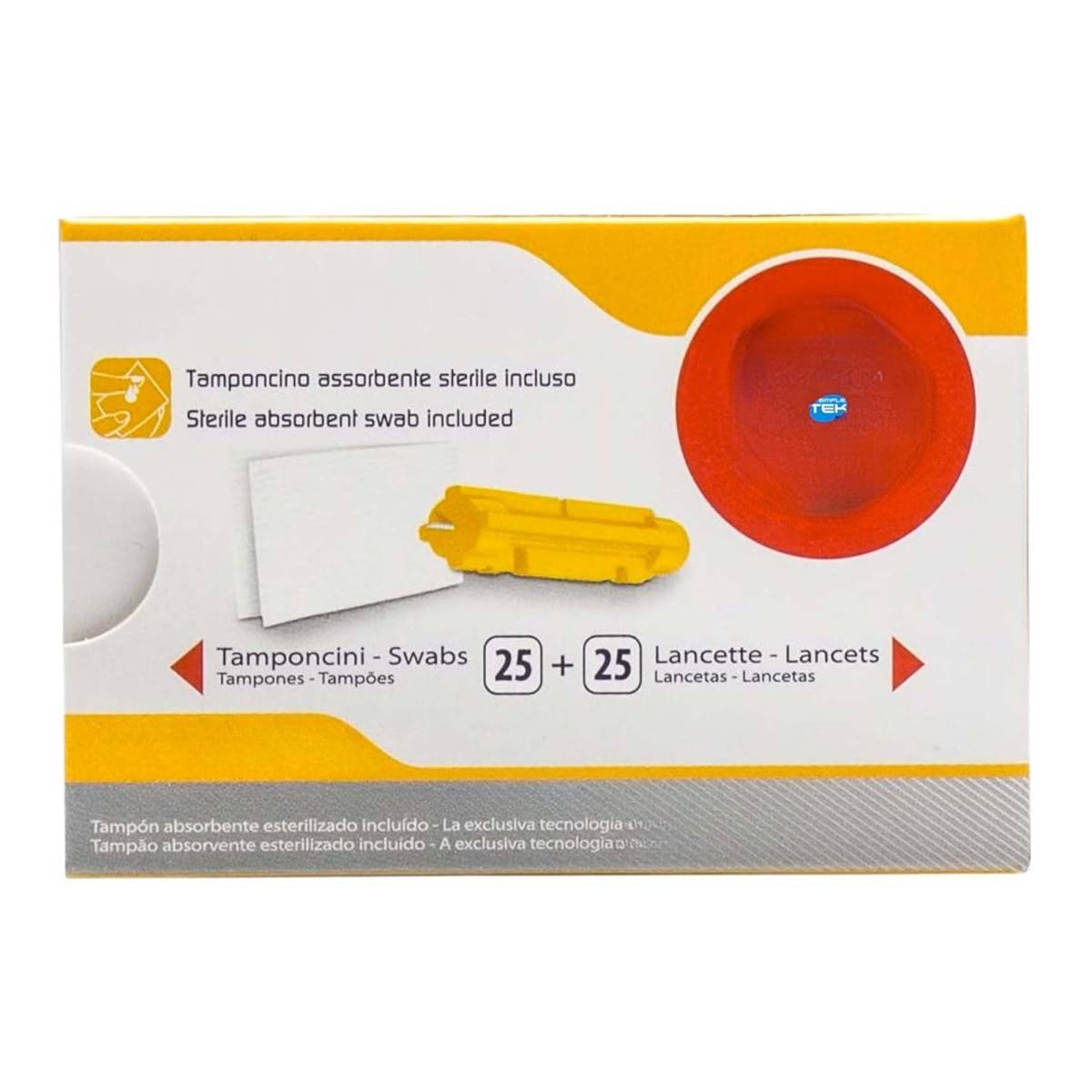 Pic Lancette Pungidito Sterili Pronto Digitest Tamponcino Glicemia 25 Pz Test-4