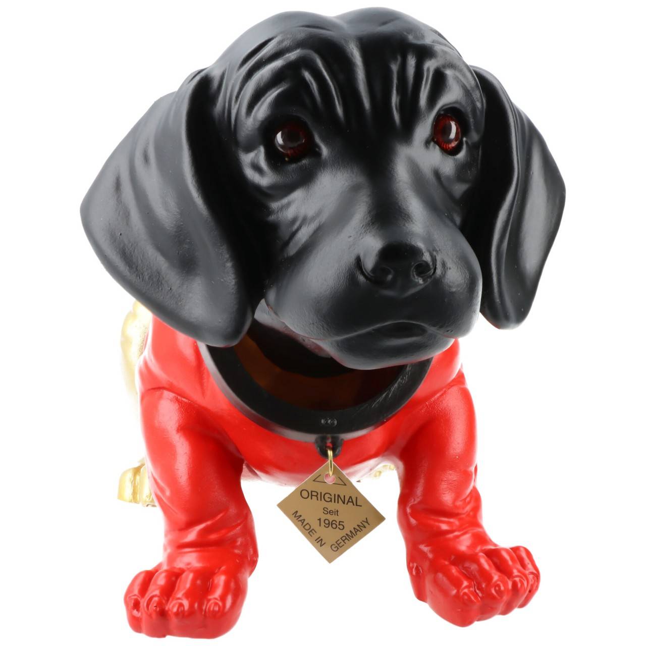 L'originale bassotto tedesco che annuisce, grande circa 30x18,5 cm, l'originale dal 1965, l'originale testa piccola...-2