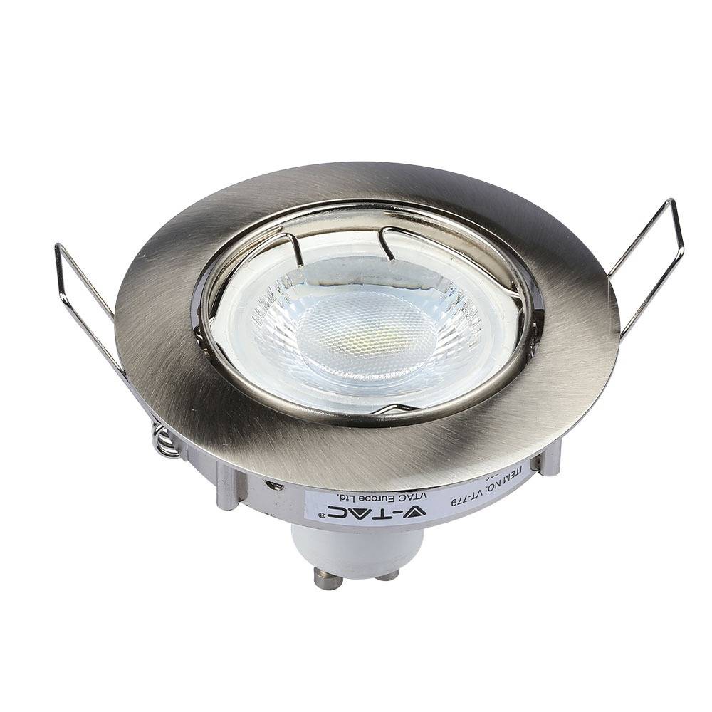 V-TAC Portafaretto LED da Incasso Rotondo GU10 e GU5.3 (MR16) Orientabile-3