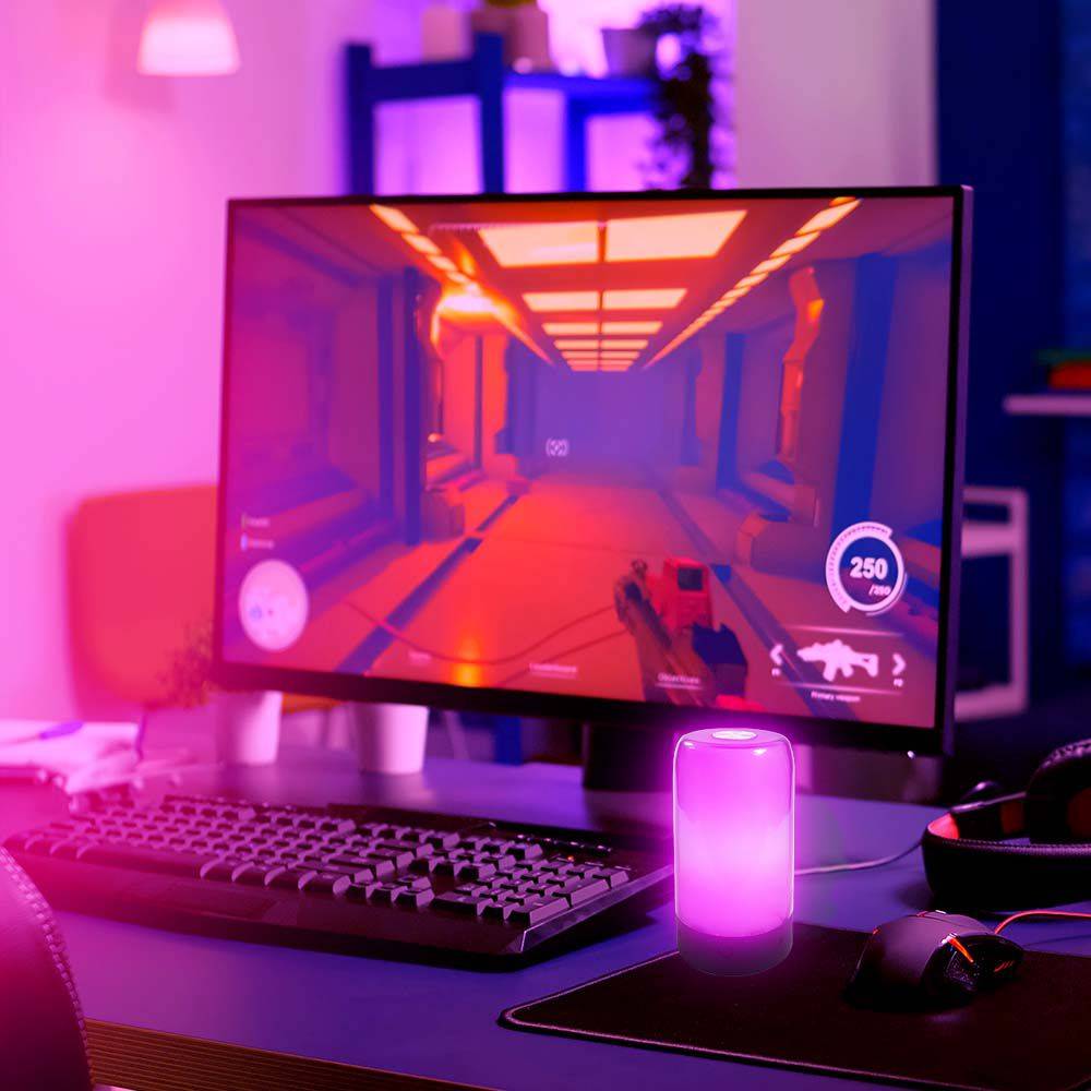 V-TAC Lampada LED da Tavolo 8W Smart WiFi RGB 3in1 CCT Dimmerabile Nero-1