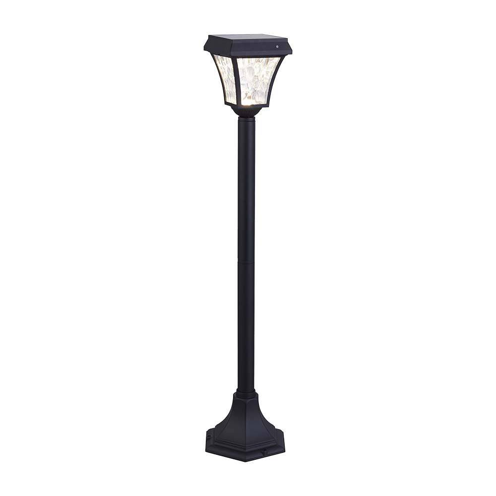 V-TAC Paletto LED Solare da Esterno Chip Samsung 2W 940mm Nero 3000K+6000K IP65-3