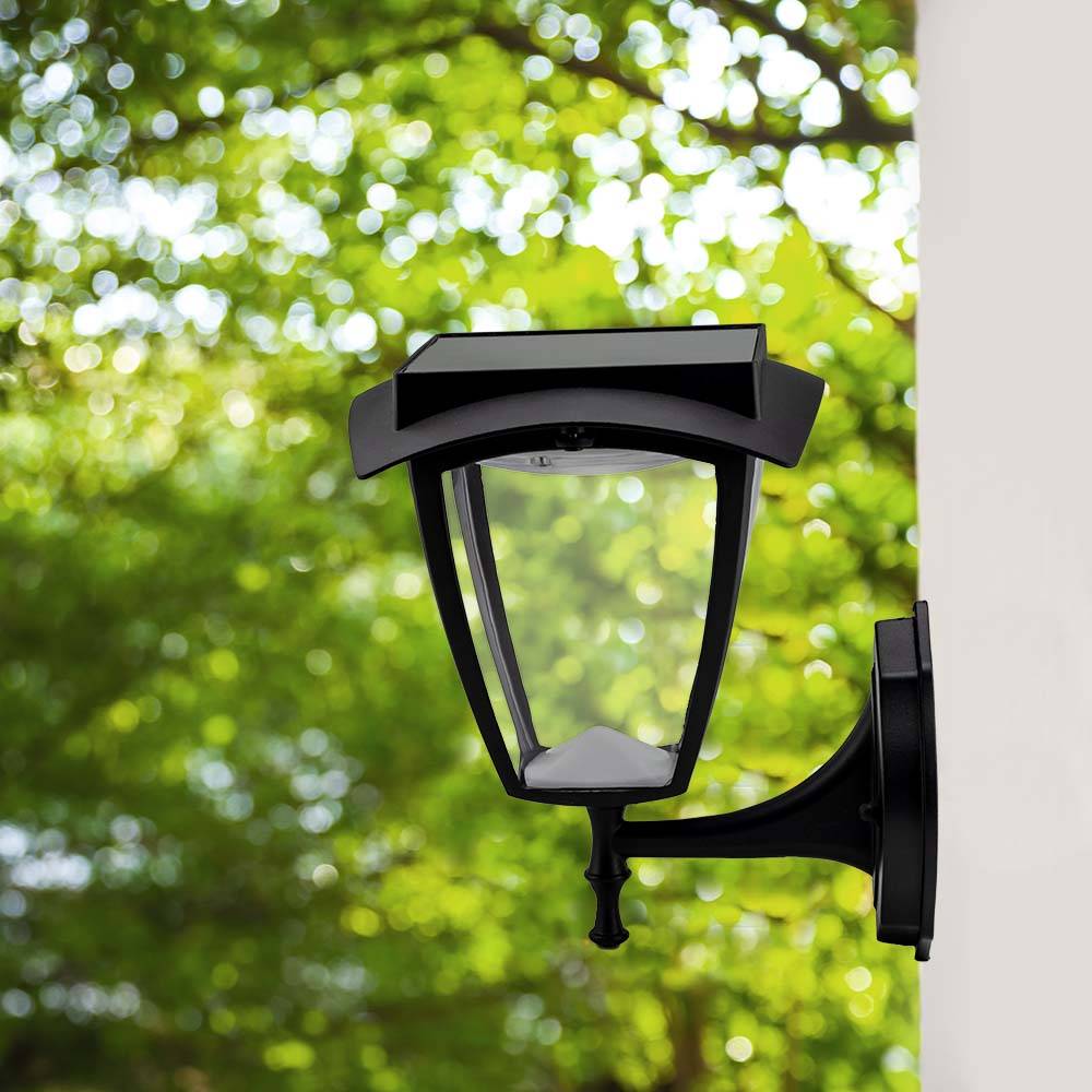 V-TAC Applique LED Solare da Esterno Chip Samsung 2W Lanterna 3000K+6000K IP65-2
