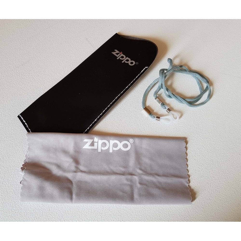 Zippo occhiali +3.00 da lettura con astuccio, colore nero - arancio-1