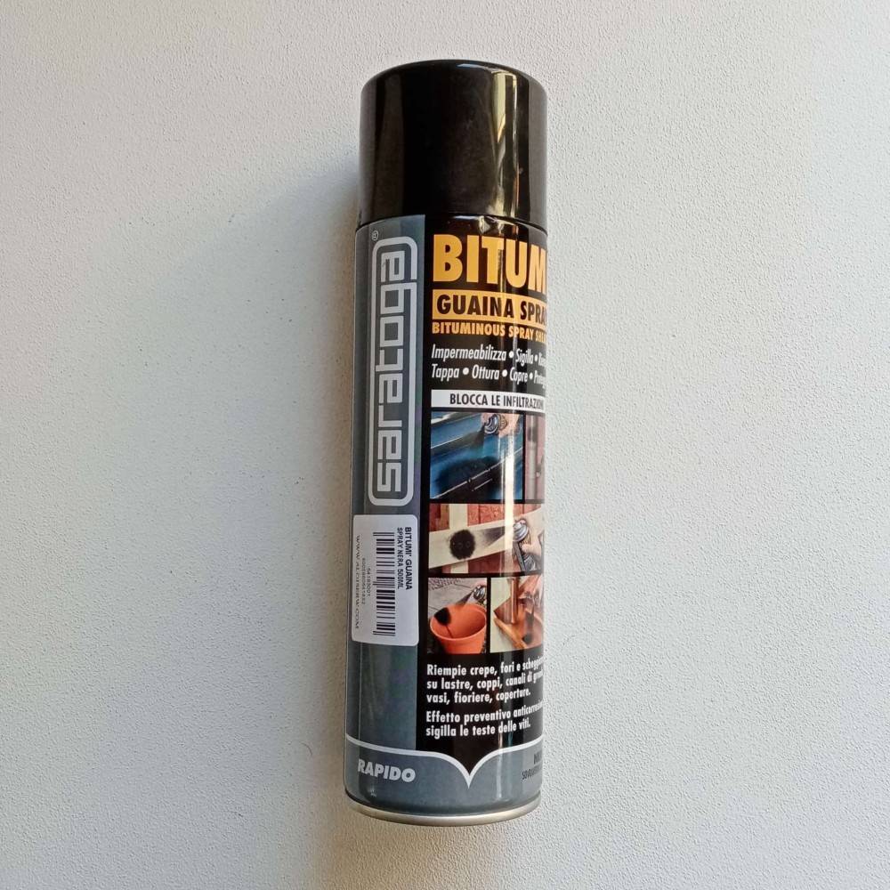 Saratoga bitumi' 500ml guaina nera impermeabilizzante sigillante spray-0