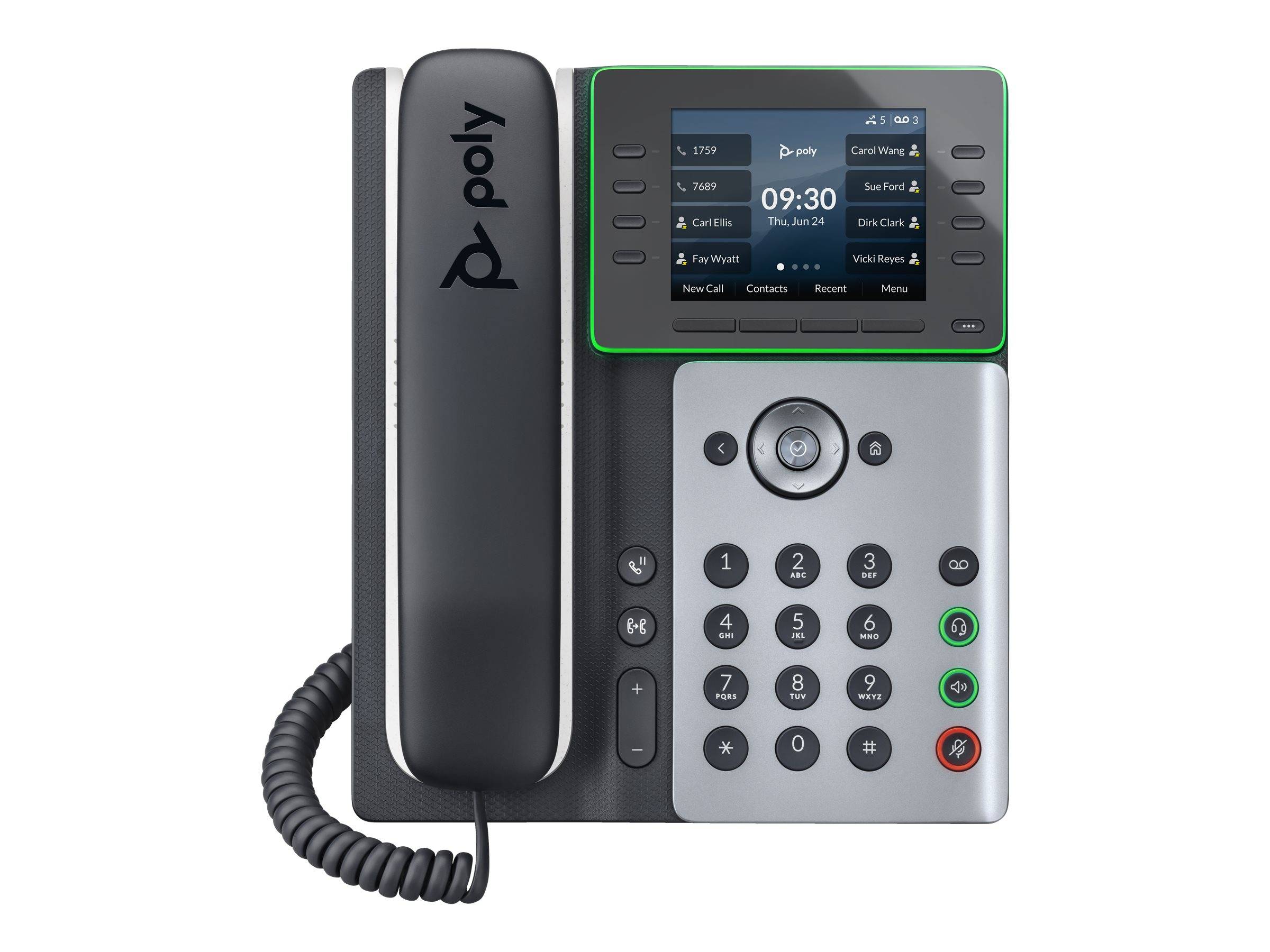 POLY Telefono IP Edge E320 abilitato per PoE-0