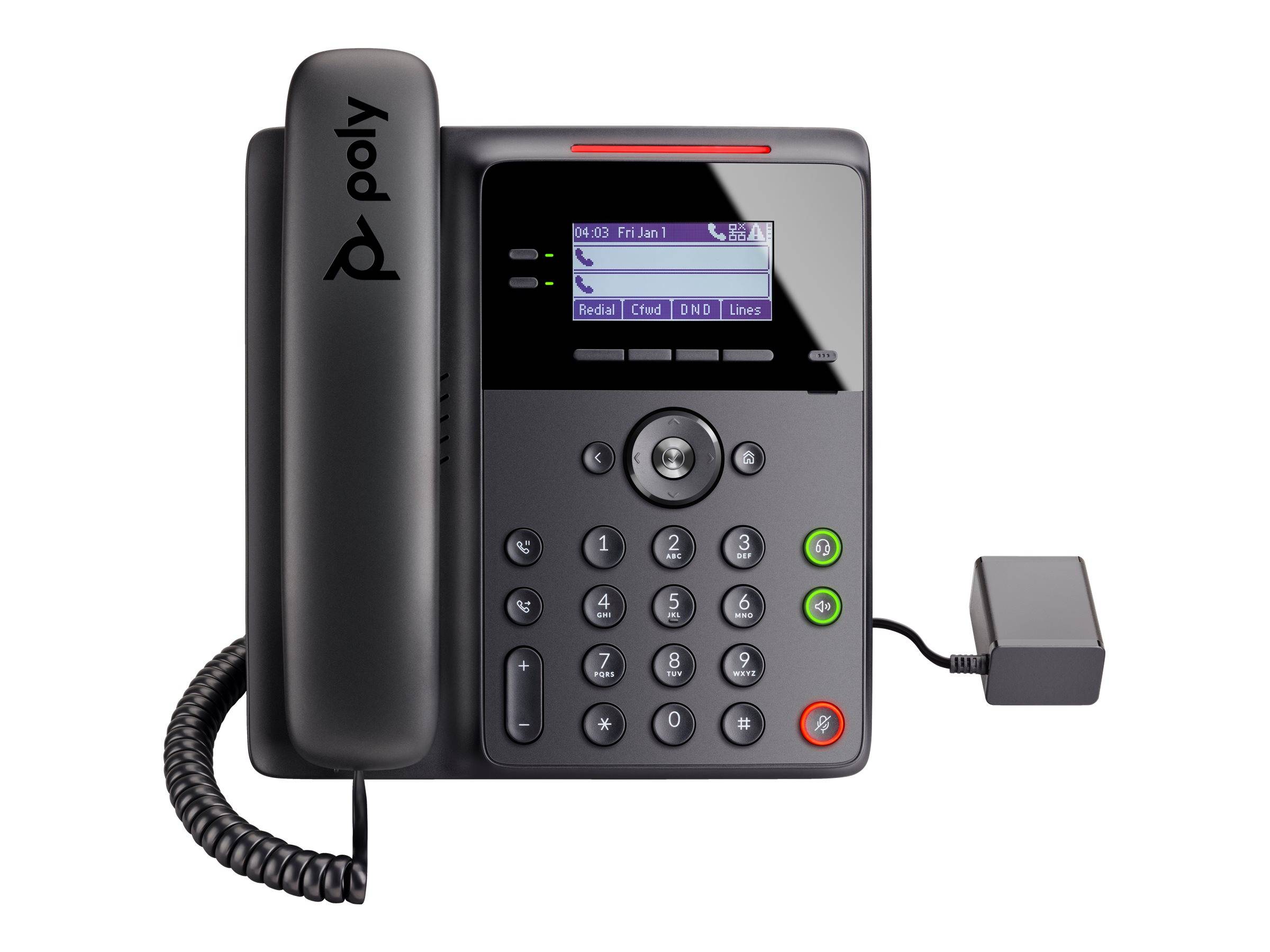 POLY Telefono IP Edge B10 con PRC di alimentazione-4