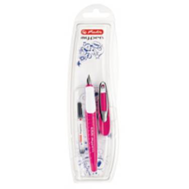 Penna stilografica scolastica Herlitz rosa