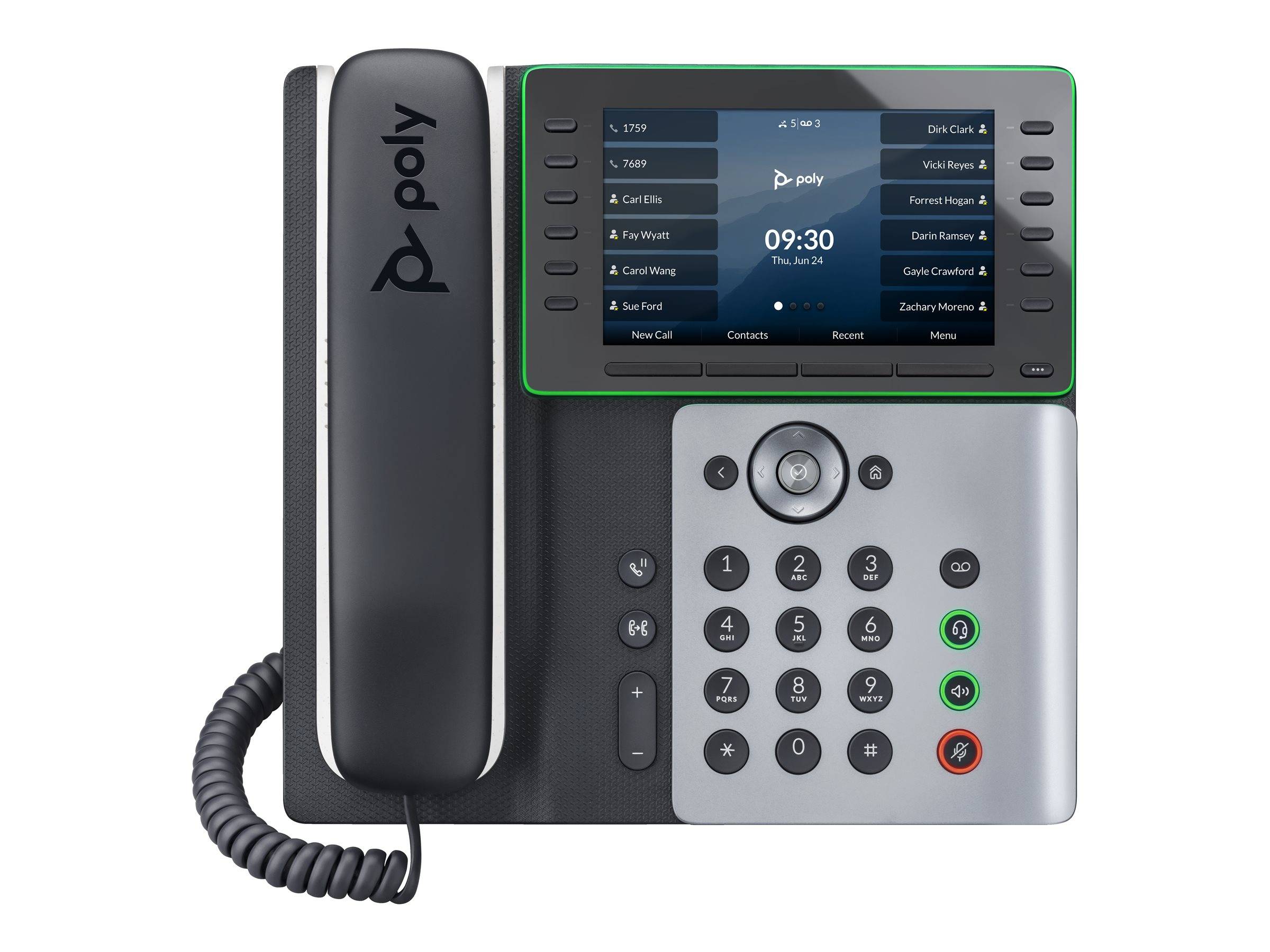 POLY Telefono IP Edge E550 abilitato per PoE 82M91AA-0