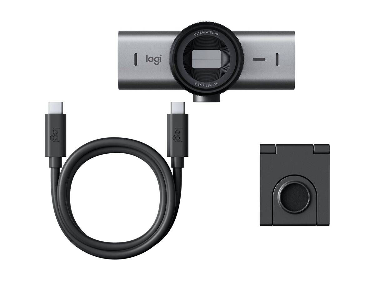 Logitech MX Brio 705 for Business Webcam 8,5 MP 4096 x 2160 Pixel USB 3.2 Gen 1 Alluminio Nero-1