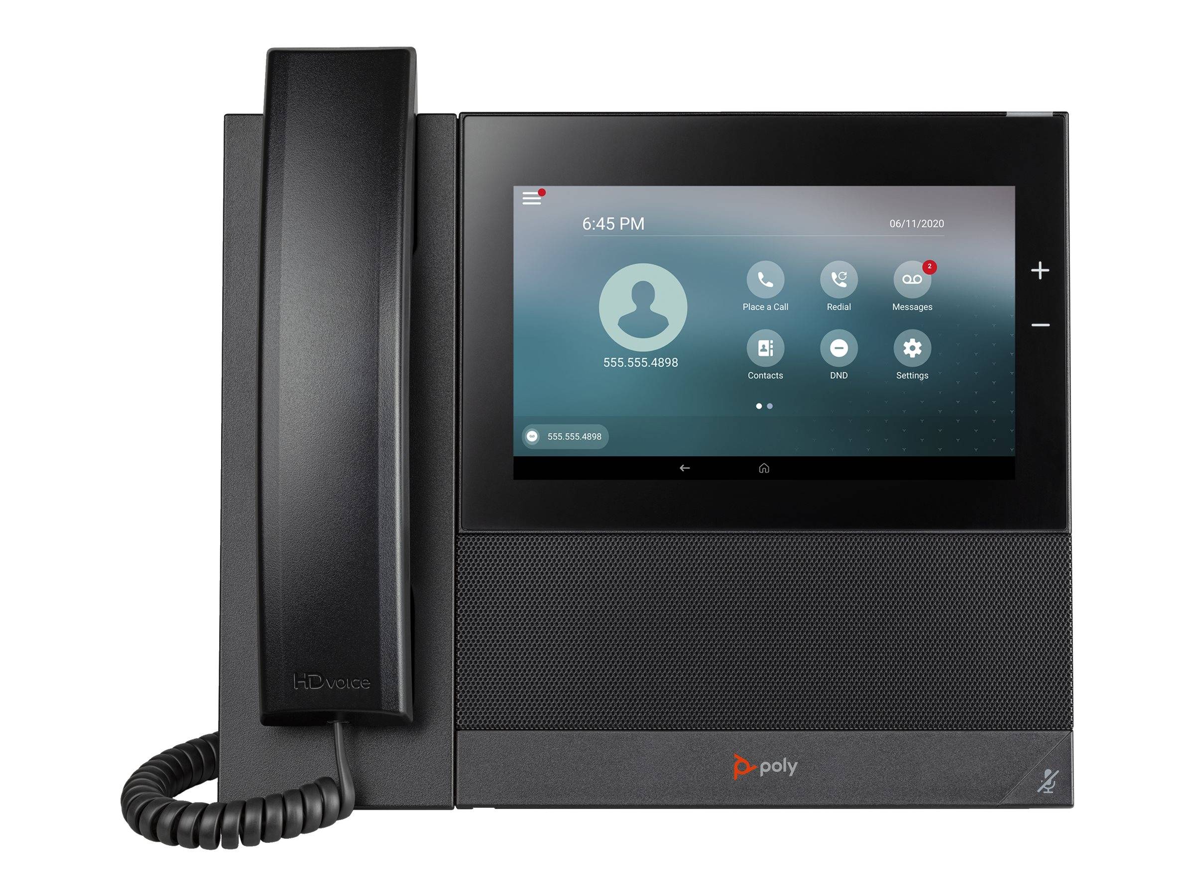 POLY Telefono multimediale aziendale CCX 600 con Open SIP e abilitato per PoE-2