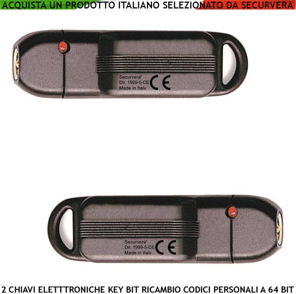 Chiave Elettronica Dallas Contatto 2 Pezzi DDK 64 Bit KeyBit Led Rosso Controllo Funzione Ricambio Aggiunta Sicurezza