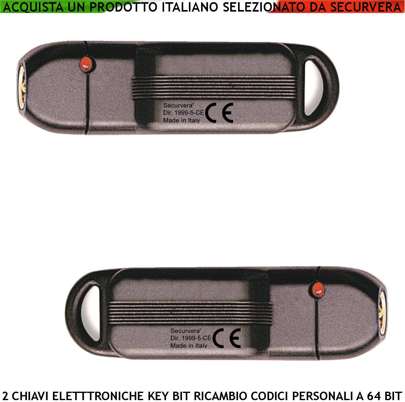 Chiave Elettronica Dallas Contatto 2 Pezzi DDK 64 Bit KeyBit Led Rosso Controllo Funzione Ricambio Aggiunta Sicurezza-0