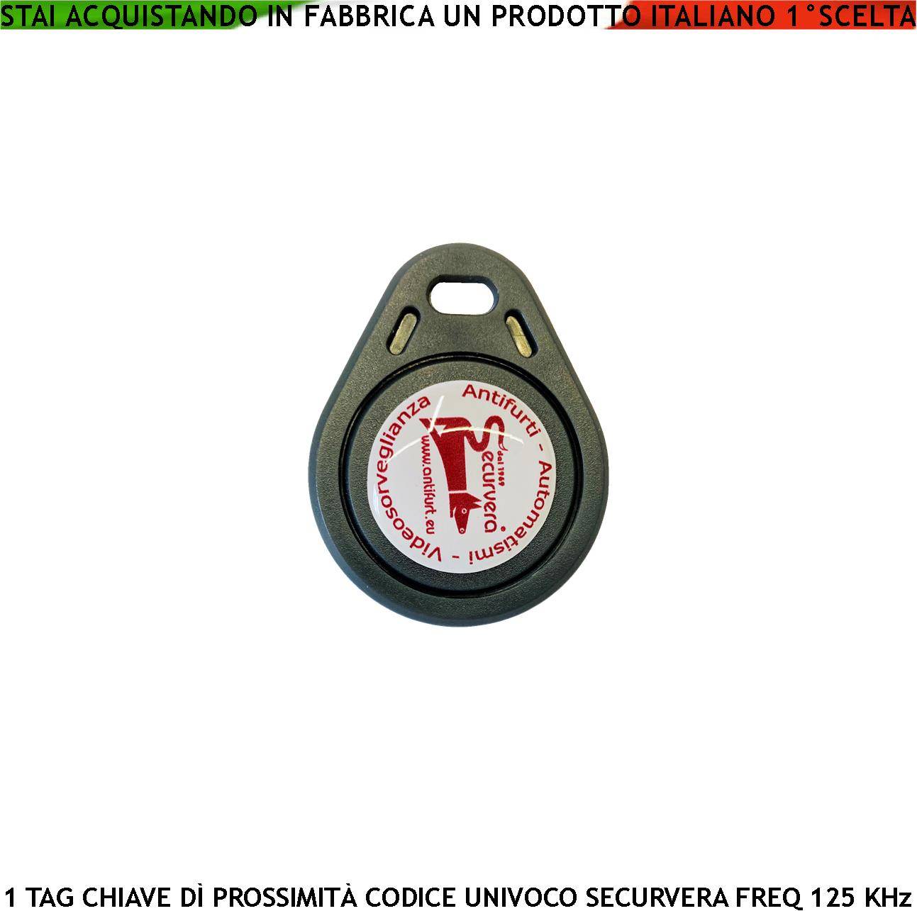 Chiave di Prossimità Trasponder Alta Sicurezza Codice di Base Securvera Univoco EM-4100 Frequenza di Lavoro 125 KHz RF-0