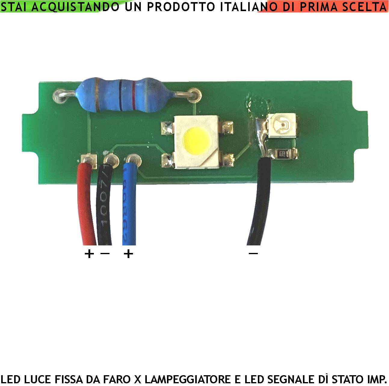 Led luce Bianca Fissa Alta luminosità Luce Arancio Ricambio Sirene Starna con Intermittenza Segnalazione stato Impiant-0
