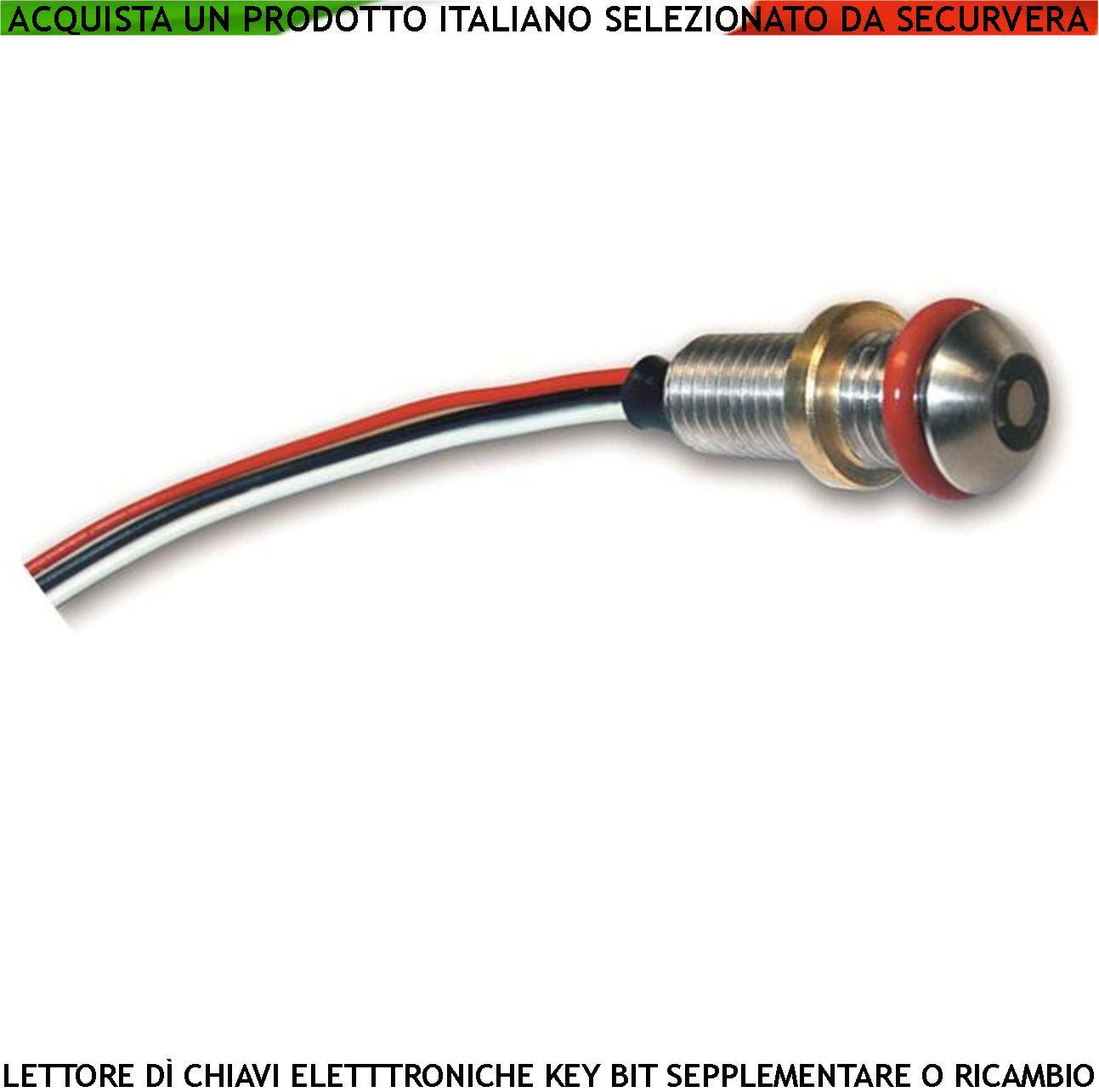 Lettore di Chiave Elettronica Key Bit Dallas Denver DDK Sistema Antivandalo Universale da Pannello o Modulo Frutto 501-0