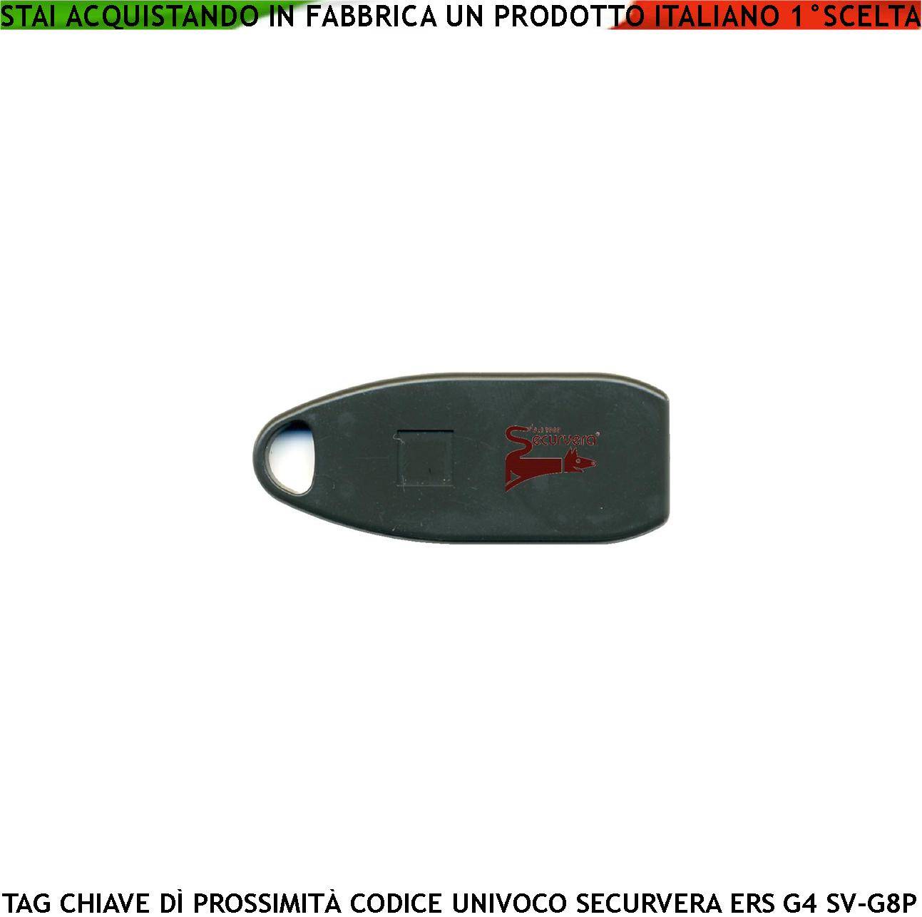 Chiave Elettronica di Prossimità Ricambio o Aggiunta delle Centrali Carlye G8P Securvera ERS Transponder TAG Codice di-0