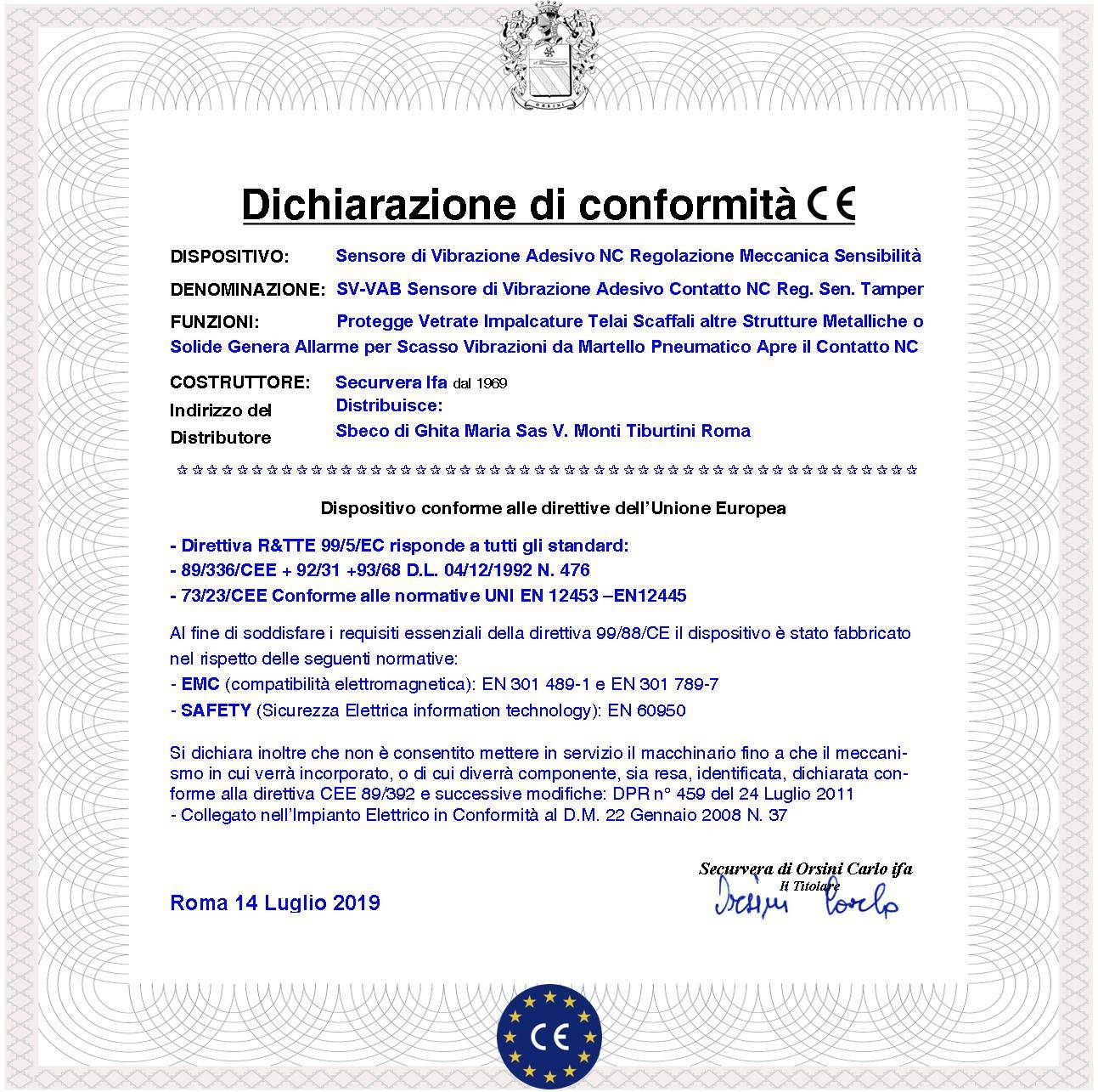 Sensore di Vibrazioni Continue 2 Pezzi Rileva lo Scasso Per Furto Via Filo su Inferriate Vetrate Regolazione del Marte-3