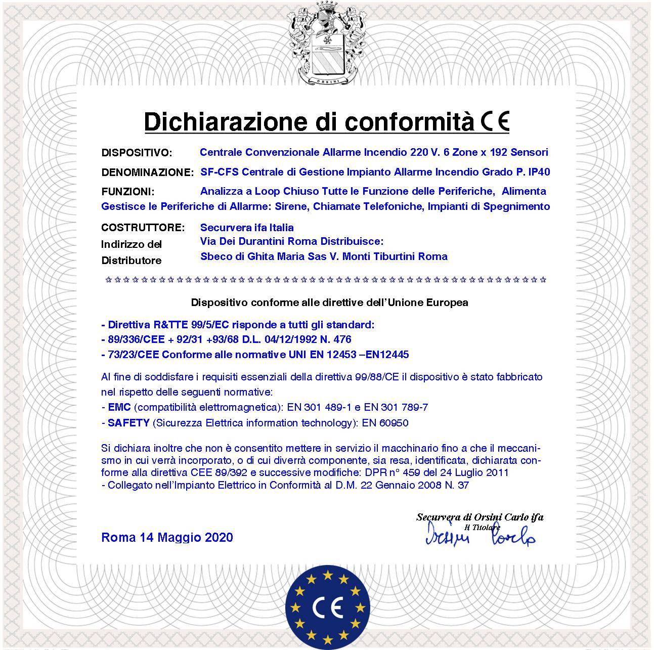 CENTRALE CONVENZIONALE ANTINCENDIO 6 ZONE GESTISCE 128 SENSORI GESTISCE ELETTROMAGNETI PER PORTE R.E.I SIRENE COMBINAT-3
