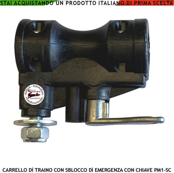 Carrello di Traino 121881 Ricambio Motore Cancello Battente Serie SV-MBS SV-MBQ SV-MBC SV-MBT SV-MQB SV-MCB PM1-SC BH