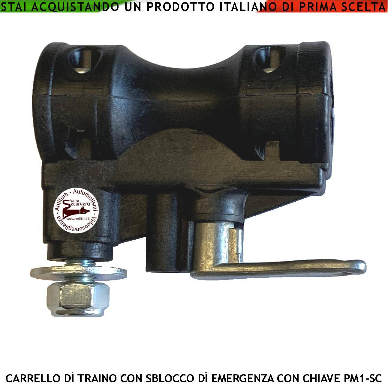 Carrello di Traino 121881 Ricambio Motore Cancello Battente Serie SV-MBS SV-MBQ SV-MBC SV-MBT SV-MQB SV-MCB PM1-SC BH-0