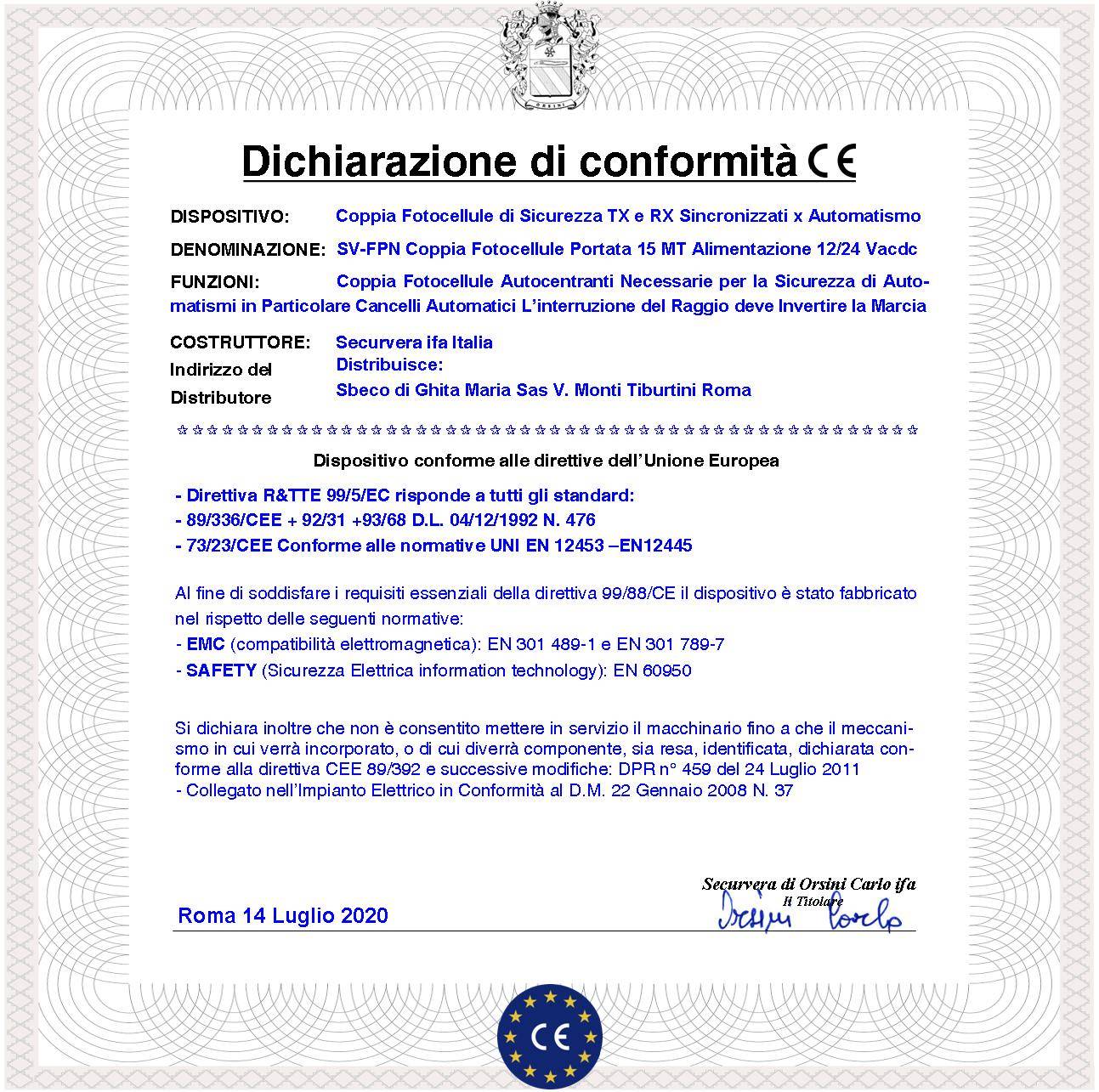 Fotocellule Una Coppia Pupilla Portata 25 Metri Lineari Sicurezza Passaggio Automazione Cancello Elettrico Benincà Mon-2