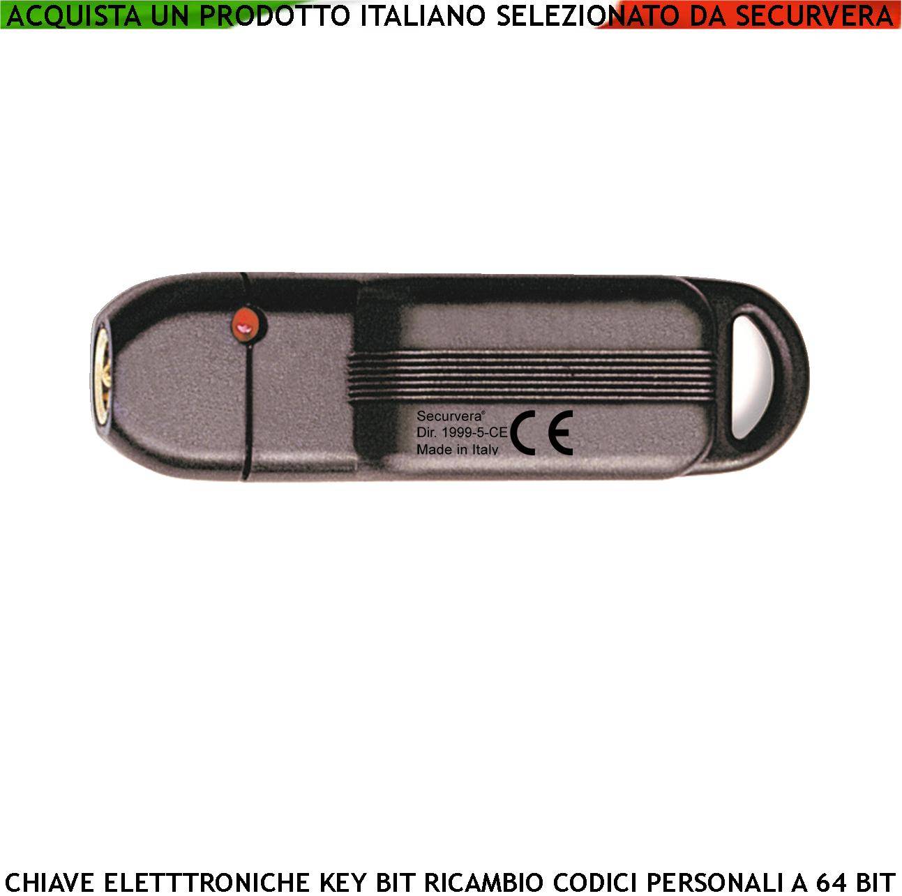 KeyBit Dallas 64 Bit Chiave Elettronica Controllo Funzioni Led Rosso Ricambio Aggiunta Apertura Sicura Codice Univoco-0