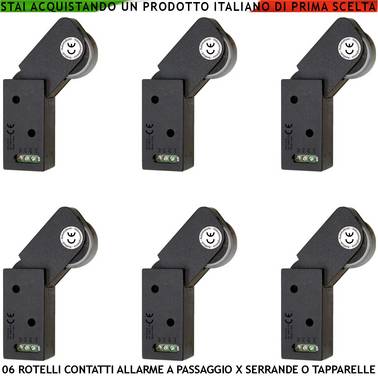 Allarme per Tapparelle Rotello Marrone 6 Pezzi Protegge la Serranda dallo Strappo e dal Sollevamento lo Switch Mosso d