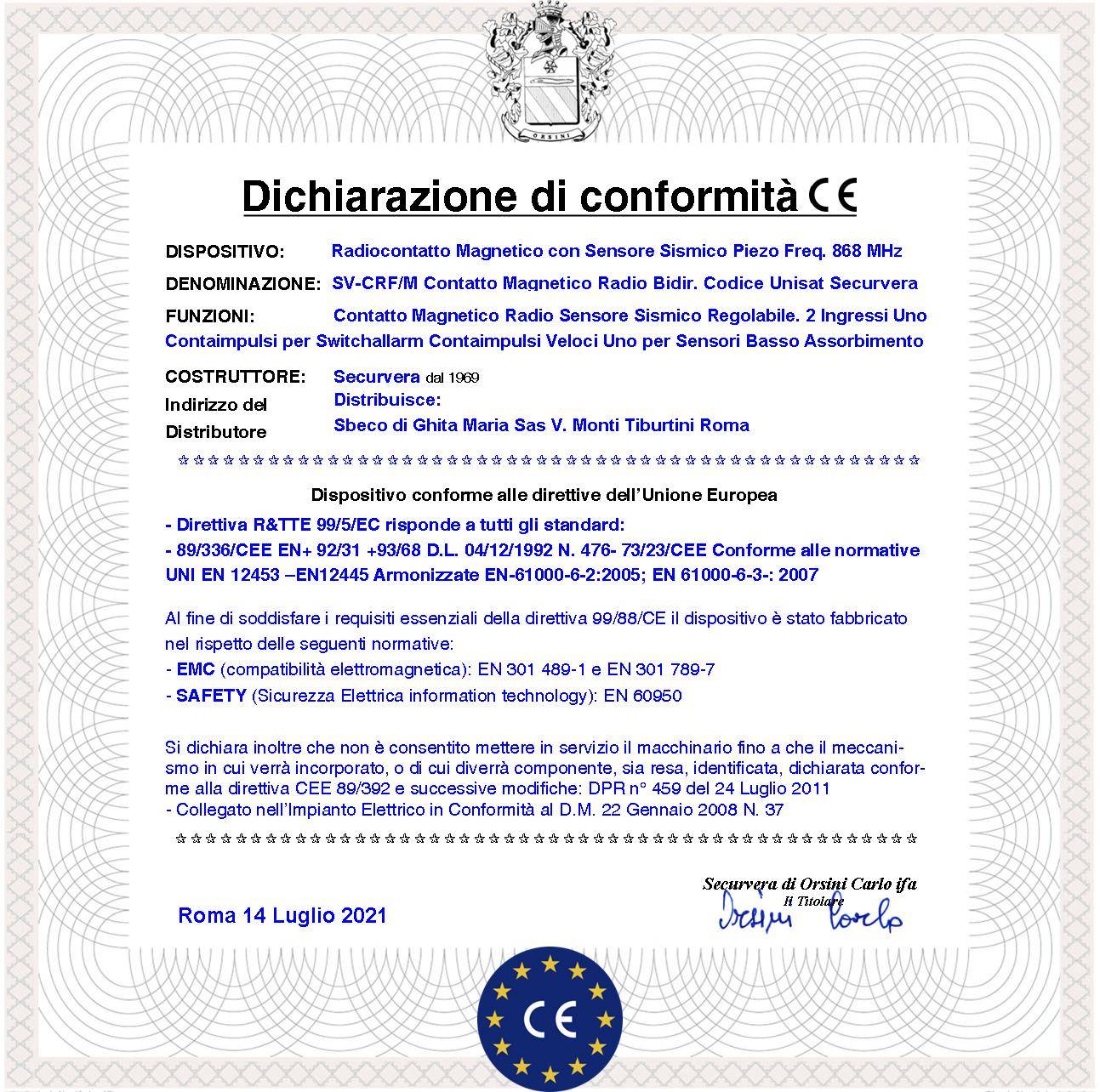 Contatti Magnetici 3 Pezzi Radio Incorporano Sismico 2 Ingressi Per Sensori Remoti Sensibilità Regolabile Anche da App-3