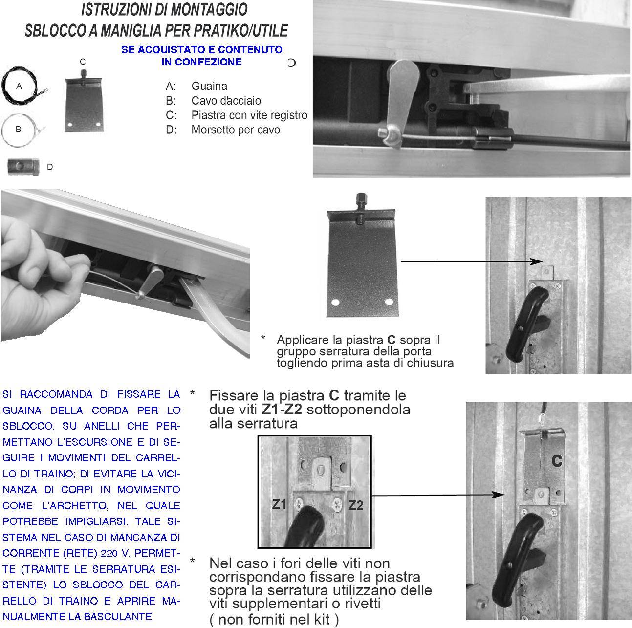 Kit Automazione Motore 220/24 V da Soffitto Per Cler Basculante 70 Kg Faro Antenna 4 Radiocomandi Fotocellule Archetto-3