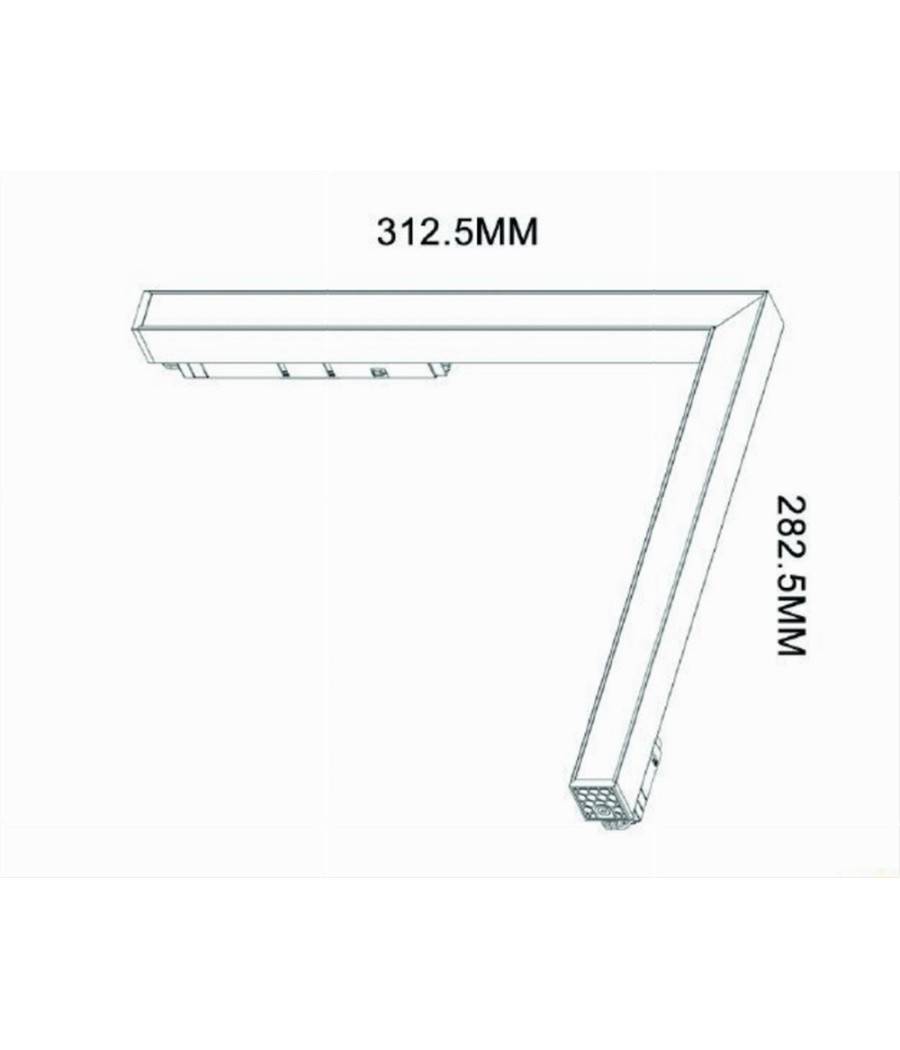 Faro Led Angolare 24 W Incasso Per Binario Magnetico 48v Luce 3000k 4000k Mg-06 - -Bianco Naturale --1
