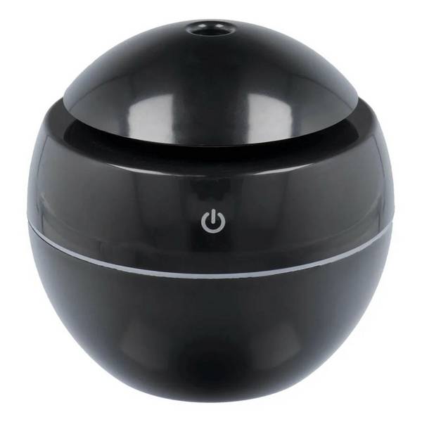 Umidificatore Diffusore LED Crema idratante 130 ml con cavo USB Nero